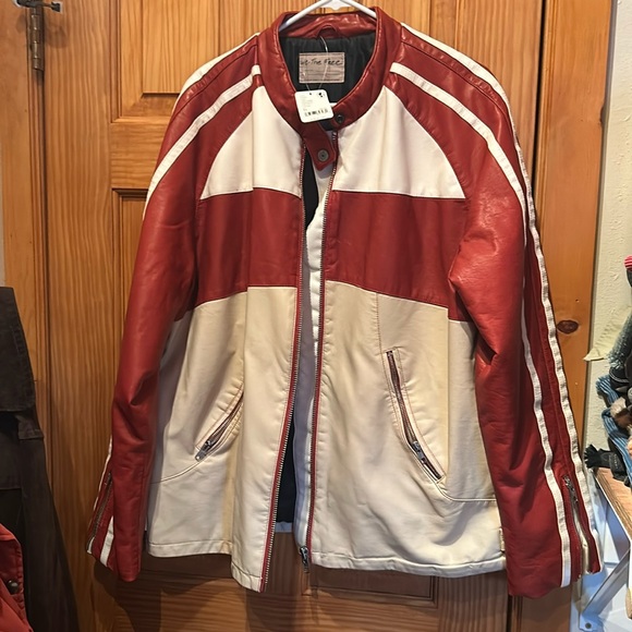 NWT Free People We The Free Retro Vegan Moto Jacket - Picture 3 of 16